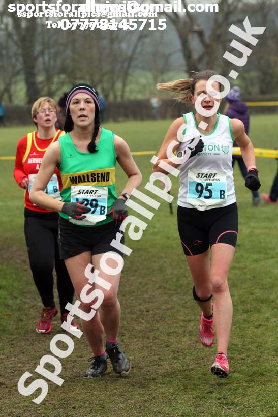Senior and veteran womens 2018 Durham Cathedral Cross Country Relay. Photo:  David T. Hewitson/Sports for All Pics